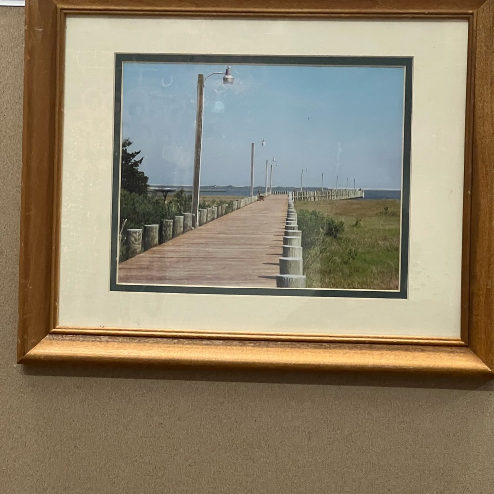 Framed picture.